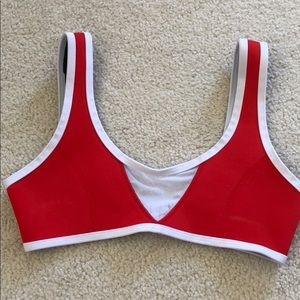 Hoaka Swimwear Red Mesh Top only!